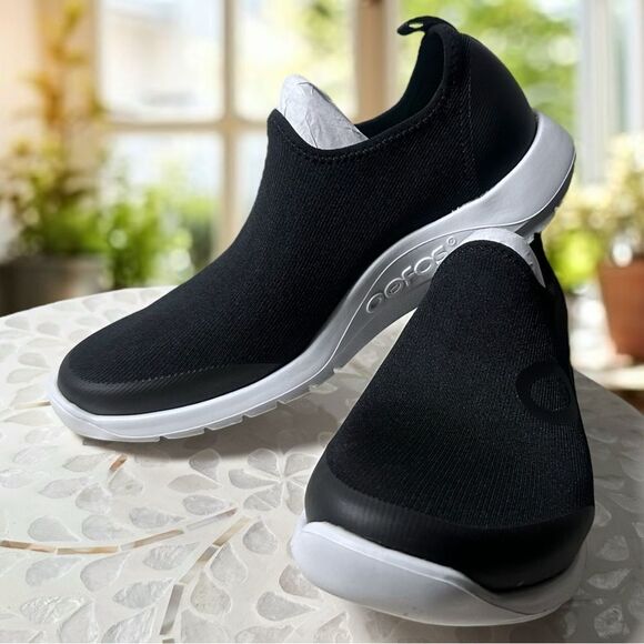 OOFOS OOMG Sport Low Slip-on Shoe Sneakers Black Size 8.5 EU 39.5 - Picture 6 of 14